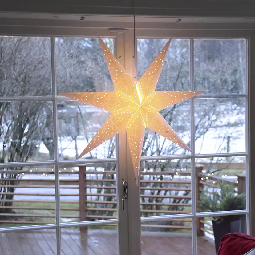 Pappersstjärna Star Trading Sensy 100 cm Adventsstjärna till Fönster