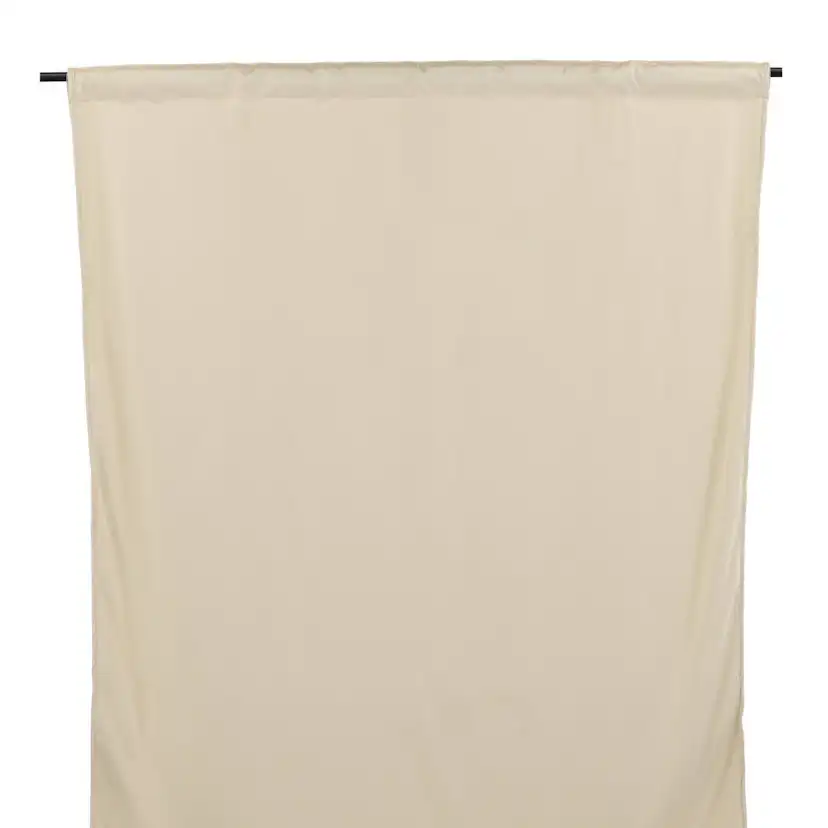 Mary Curtain Polyester/velvet - Beige - 135*250 - Multi band Beige