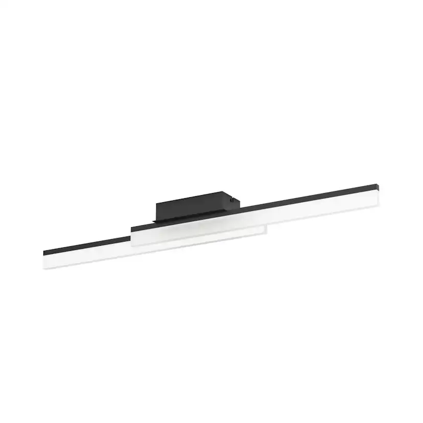 Vägg-/Taklampa Eglo Palmital Svart Satinerad