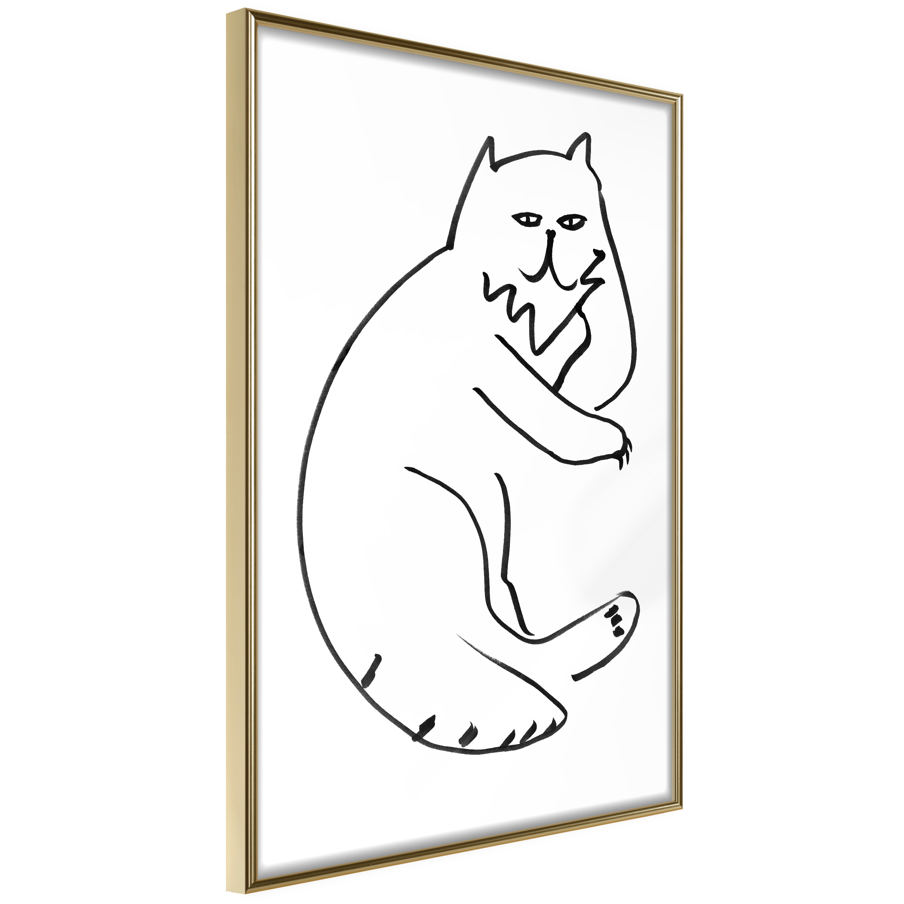 Poster Artgeist Affisch Cat Relaxing