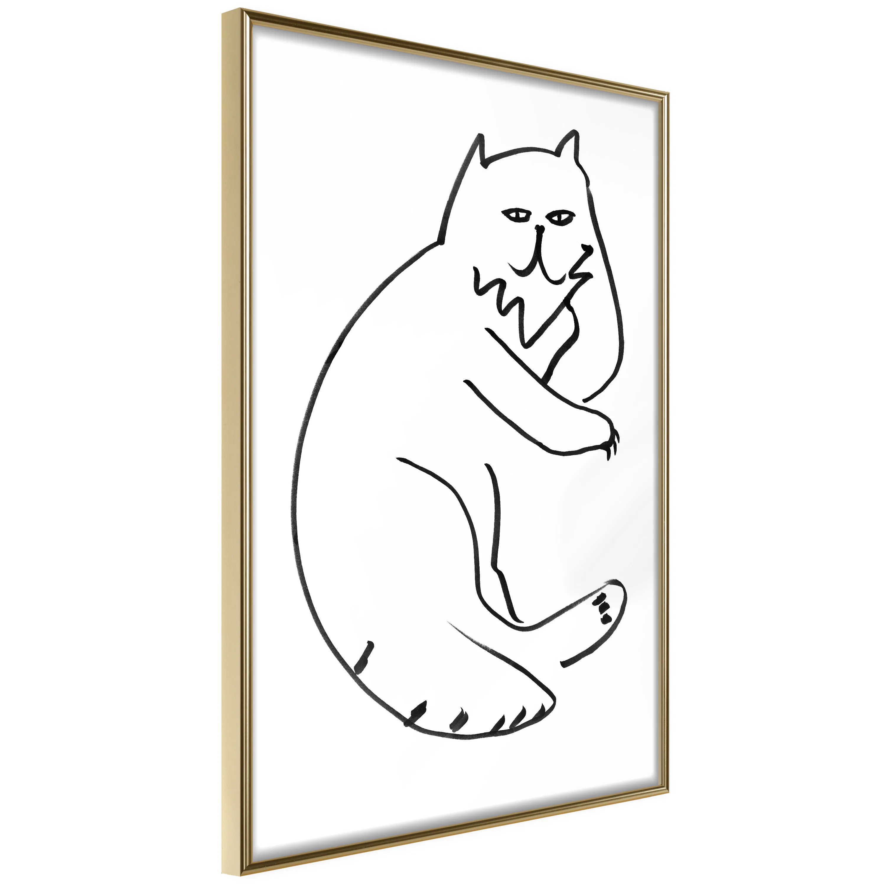 Poster Artgeist Affisch Cat Relaxing