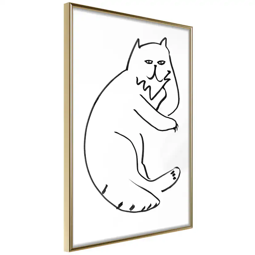 Poster Artgeist Affisch Cat Relaxing