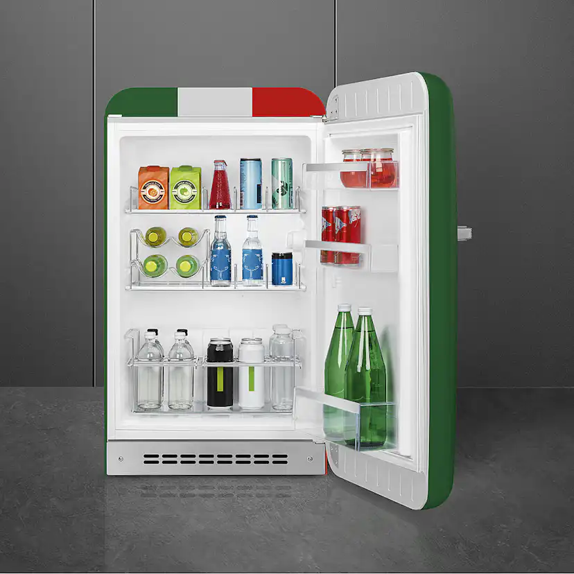 Kylskåp Smeg FAB10HRDIT6 50's Style med Italienska Flaggan