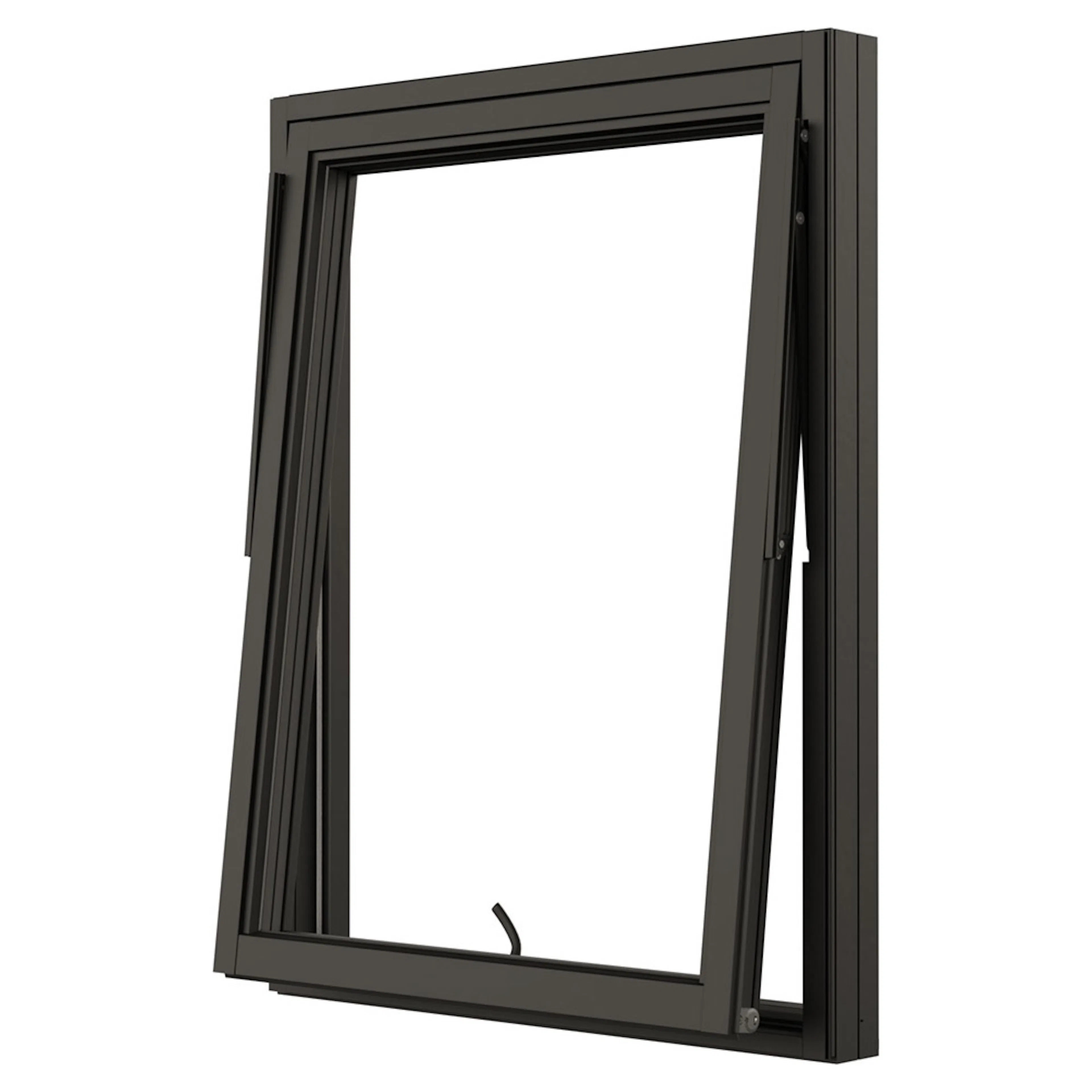 NorDan NTech vridfönster BlackLine trä/alu, 11x12 BxH: 110x120 cm