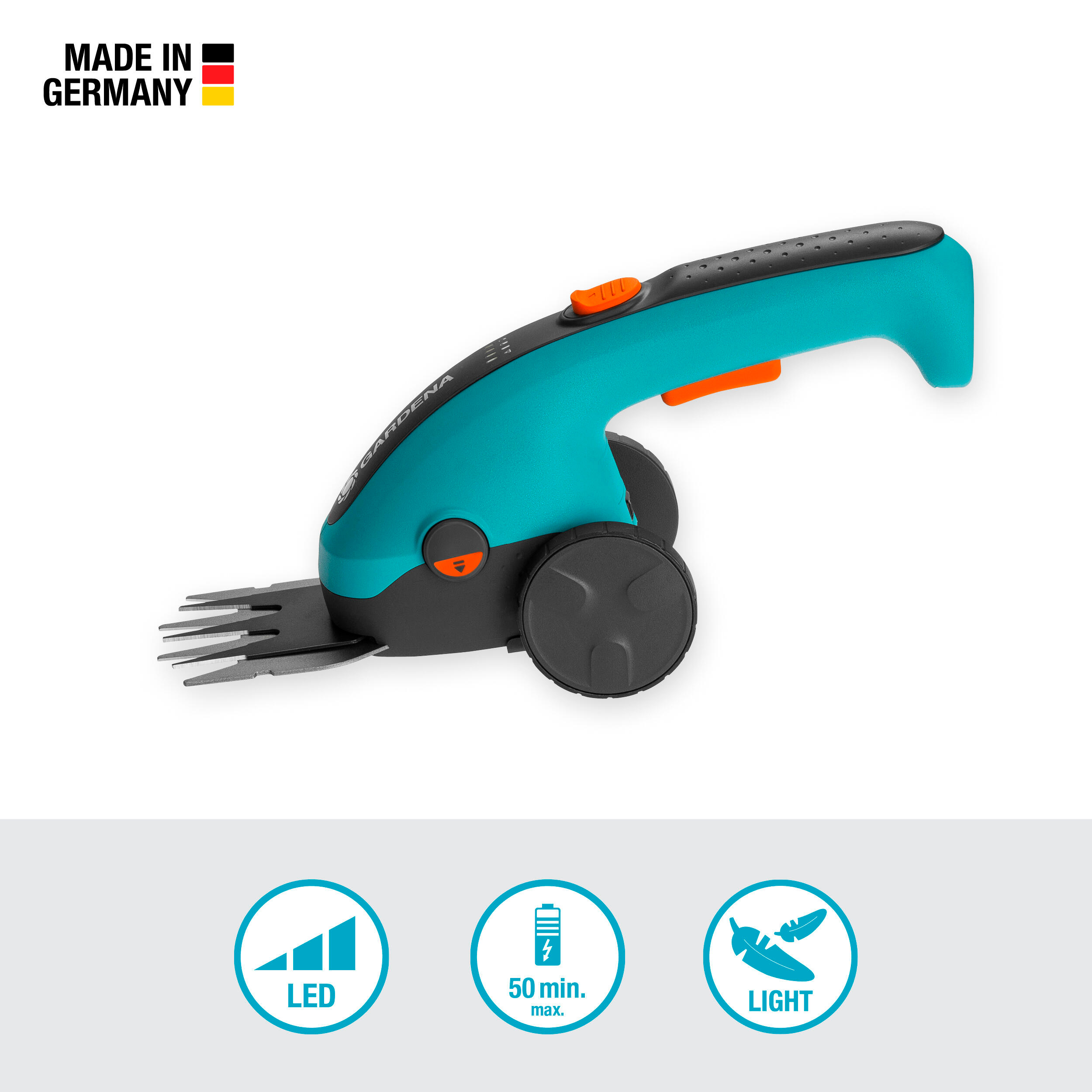 Grässax Gardena ClassicCut Batteridriven med Skaft och Hjul