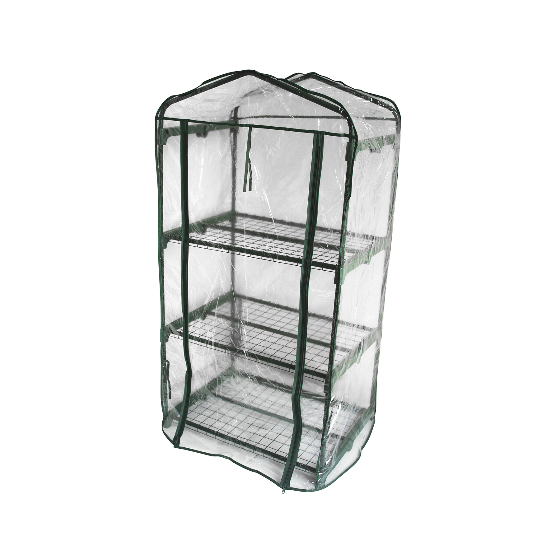 Växthus Plast Home it Mini Drivhus med 3 Hyllor,124 cm