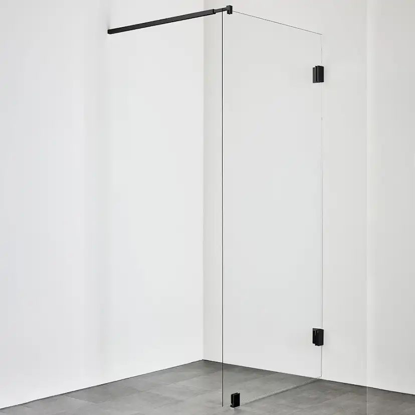 DUSCHVÄGG INFINITY 100 SVART Svart , Bredd: 984 mm