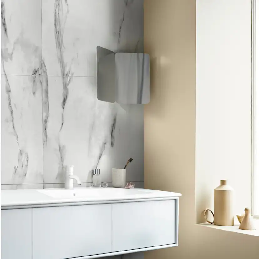 Våtrumsskiva BerryAlloc Wall & Water Vit Marmor S 60x120