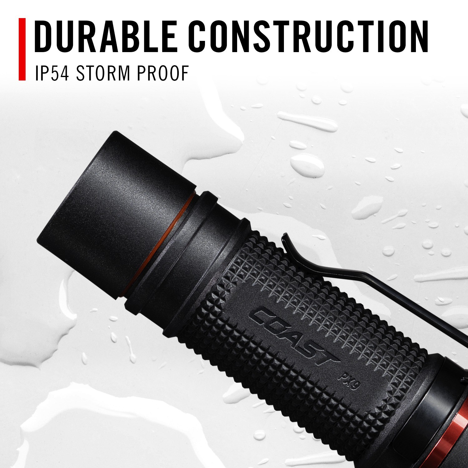 Ficklampa Coast Uppladdningsbar Px9R 1000 Lumen