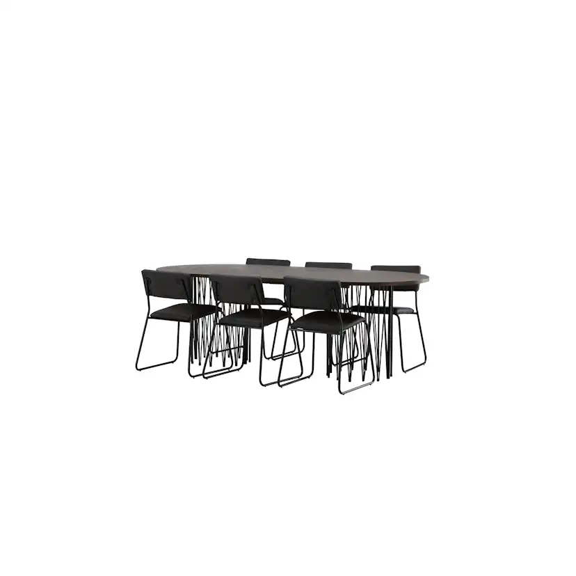Matgrupp furniture/fashion Stone med 6 Kenth Stolar
