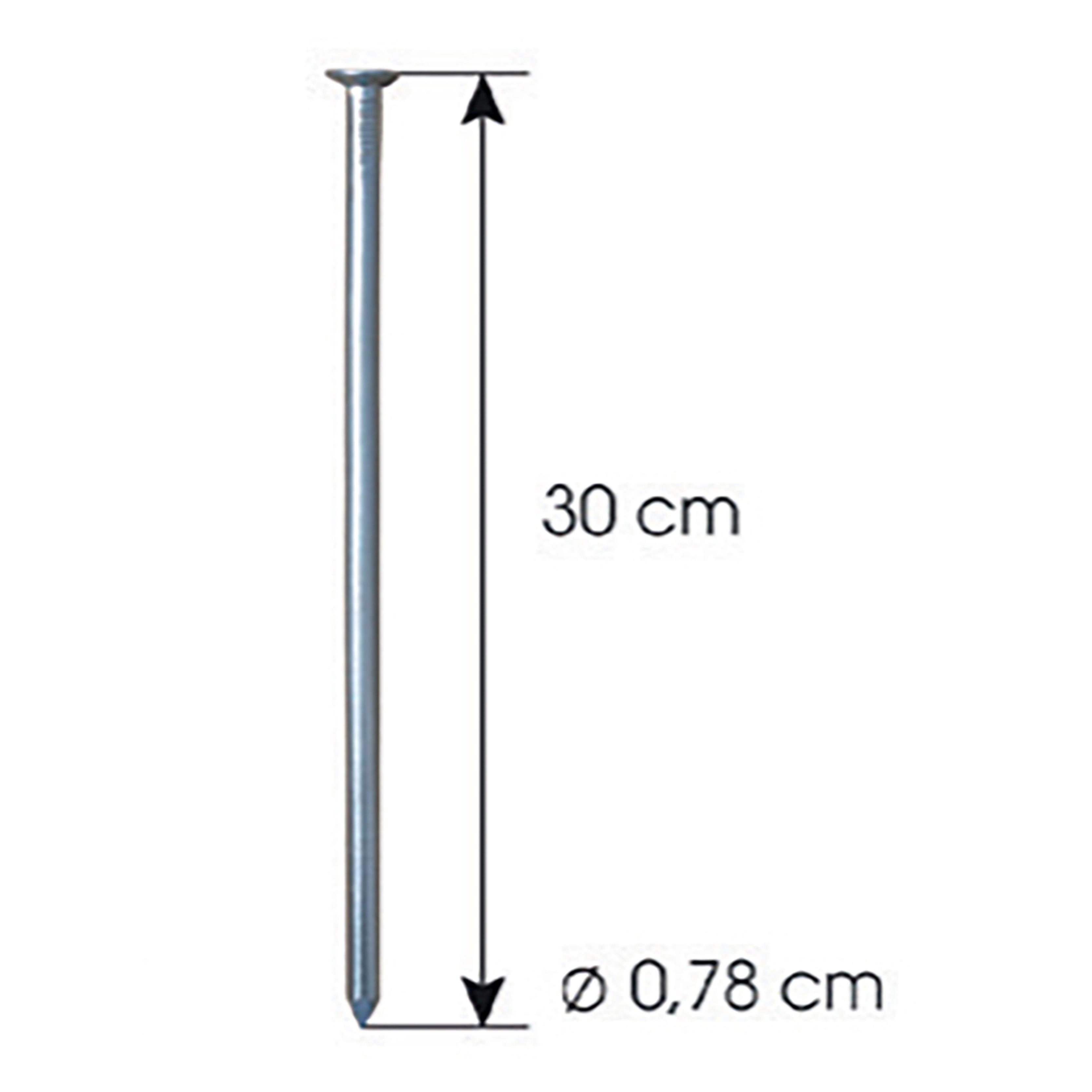 Ankarspik Jabo GardenEdge Galv 0,8x30 cm