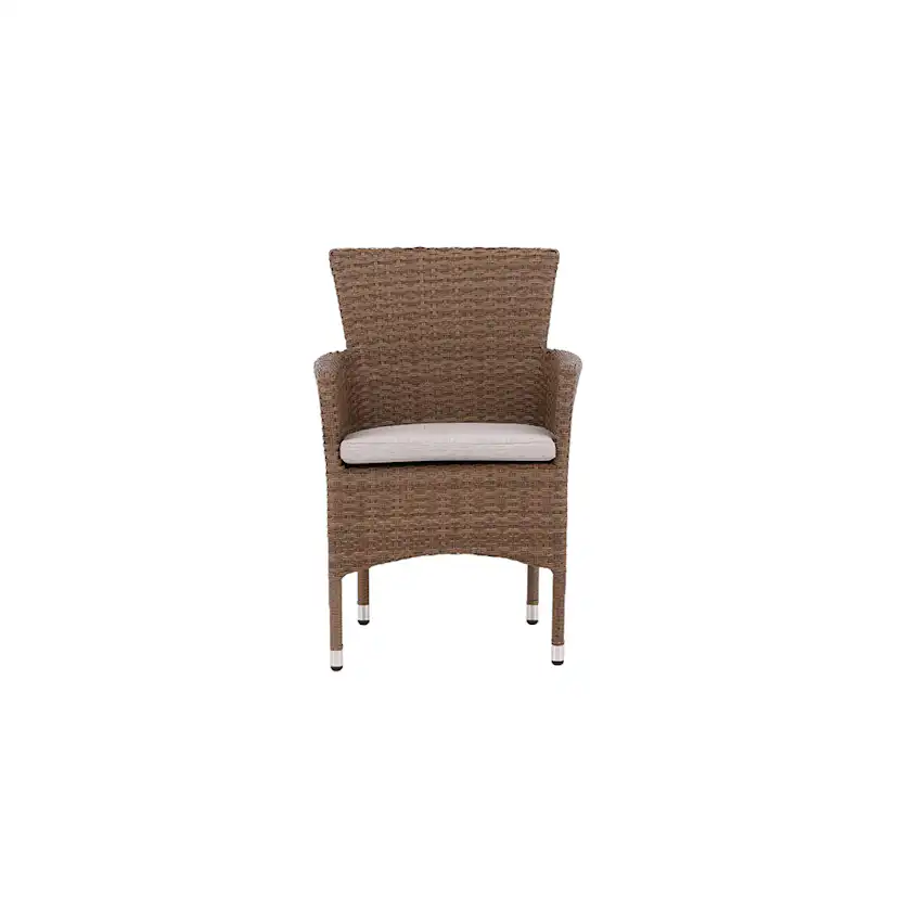 Malina Diningchair Alumnium - Nature / Wicker Natur