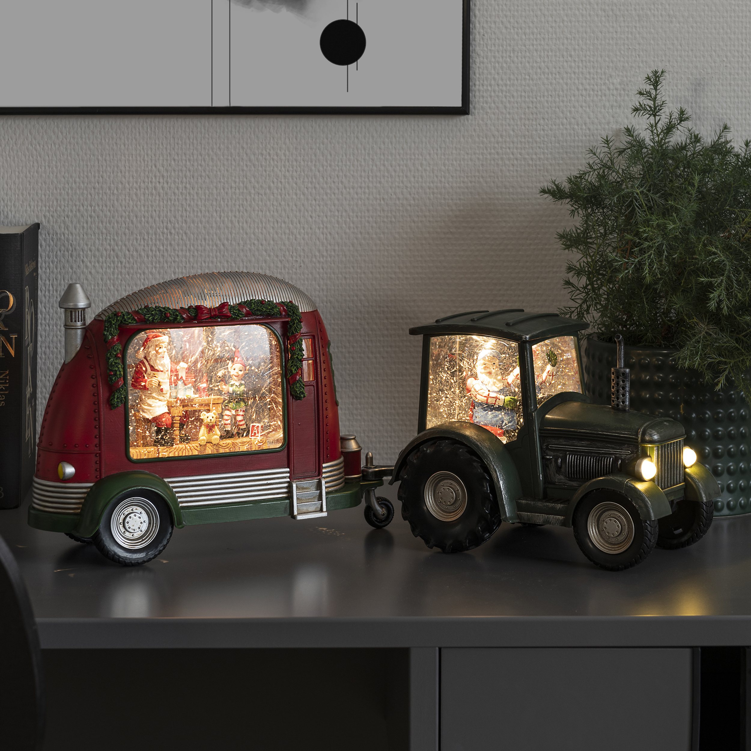 Juldekoration Gnosjö Konstsmide Traktor med Tomte