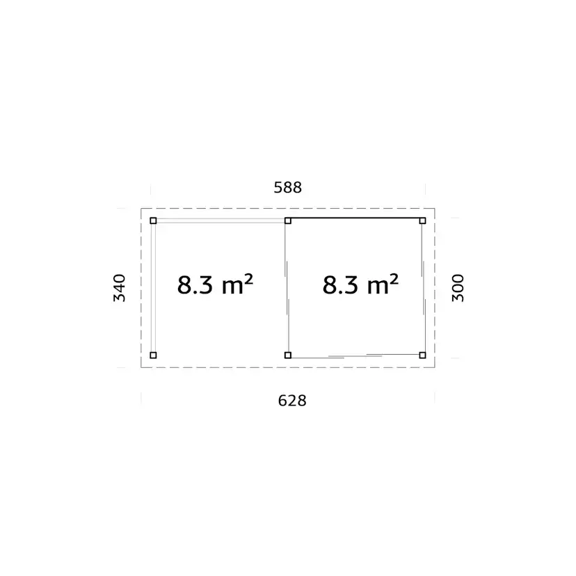 Uterum Palmako Lenna 16,6 m2 Set 404 Slide