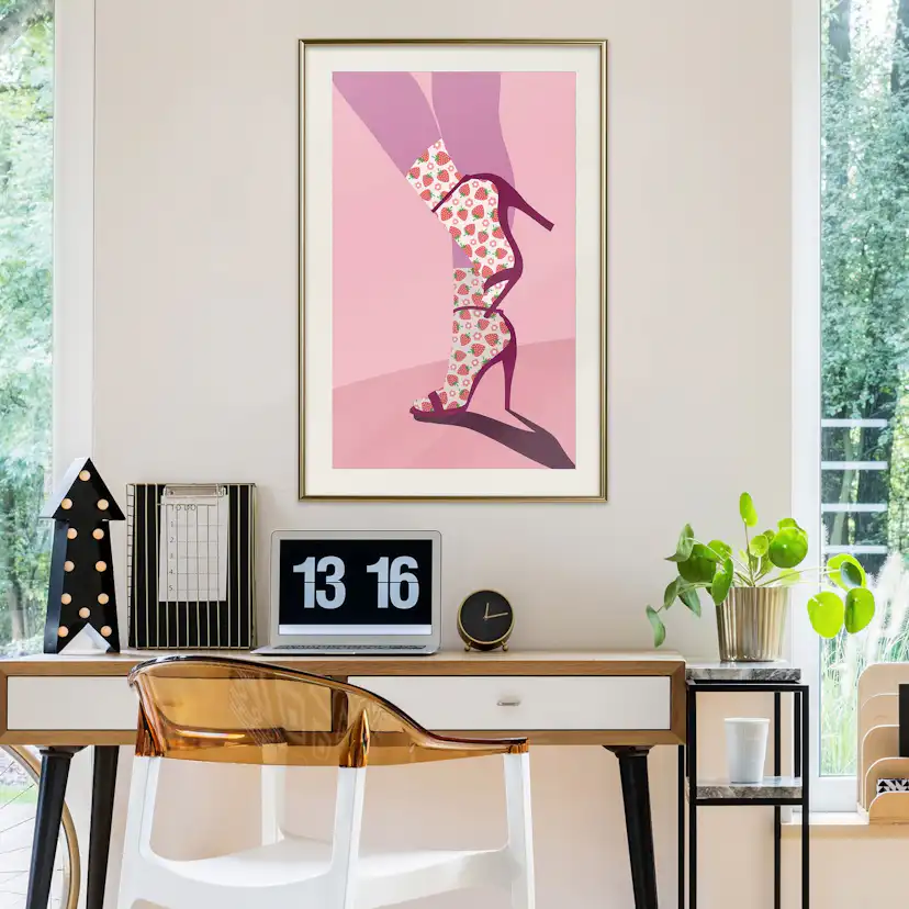 Poster Artgeist Affisch Strawberry Socks