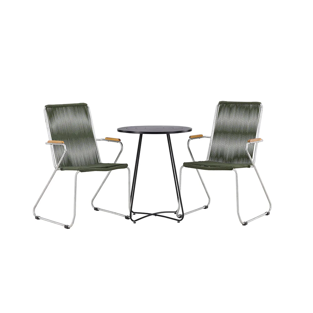 Cafégrupp Venture Home Bacong Bord med 2 Bois Stolar