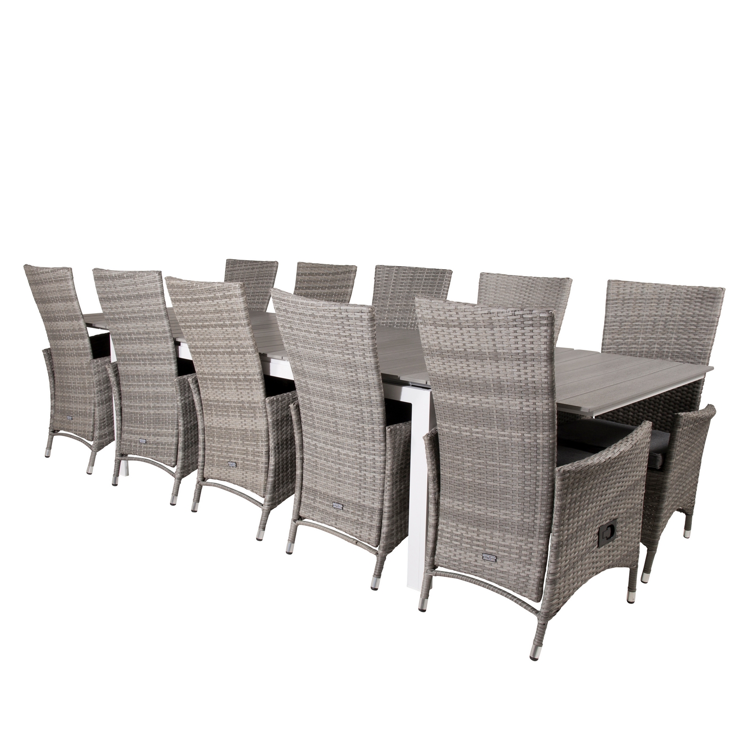 Matgrupp Venture Home Lova 224/324 med 10 Pishi Karmstolar
