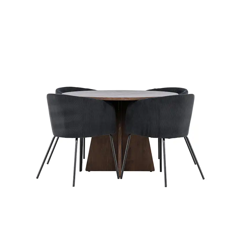 Matgrupp Venture Home Bootcut Ø110 med 4 st Berit Stolar