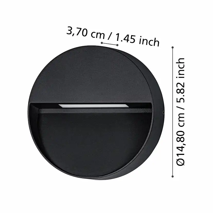 Vägglampa Utebelysning Eglo Maruggio Ø150 mm