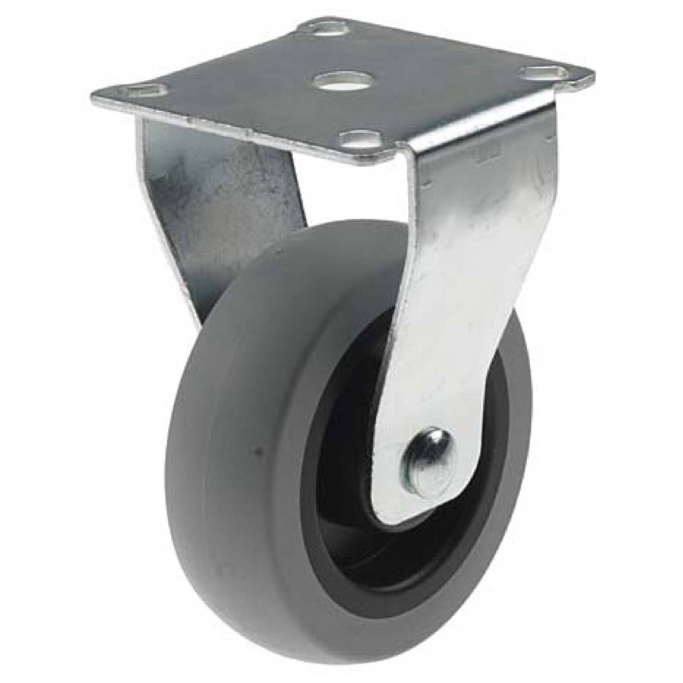 Länkhjul Millers Fast Gummi Grå