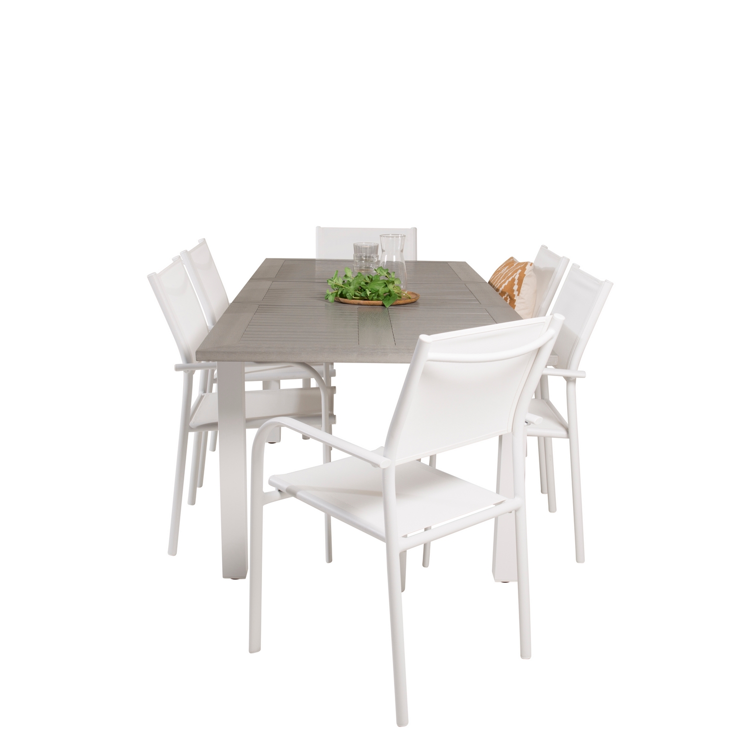 Matgrupp Venture Home Aleyna 152/210 med 6 Siri Karmstolar