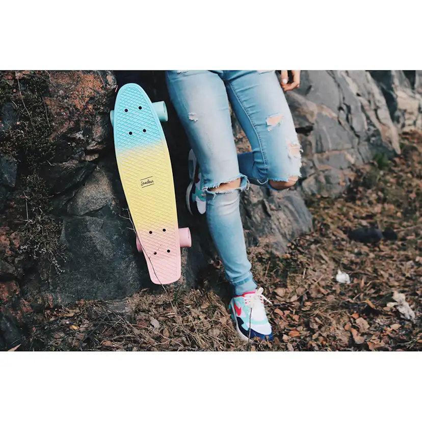 Skateboard Cruiser Sandbar Rainbow - Flerfärgad, Flexibel & Lättviktig
