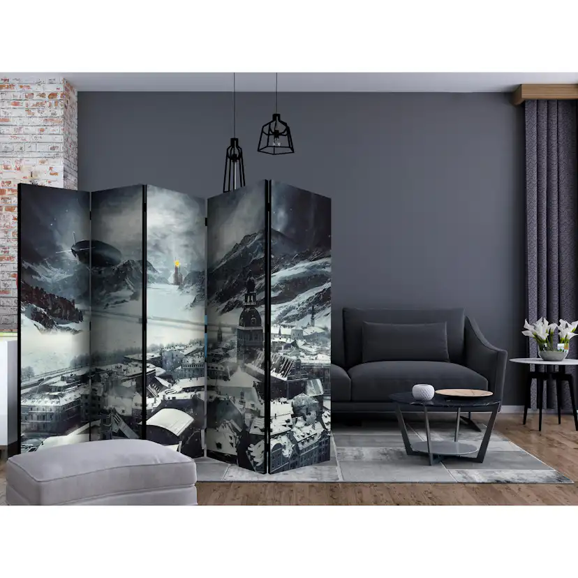 Rumsavdelare Skärmvägg Arkiio Winter in Riga II 225x172 cm
