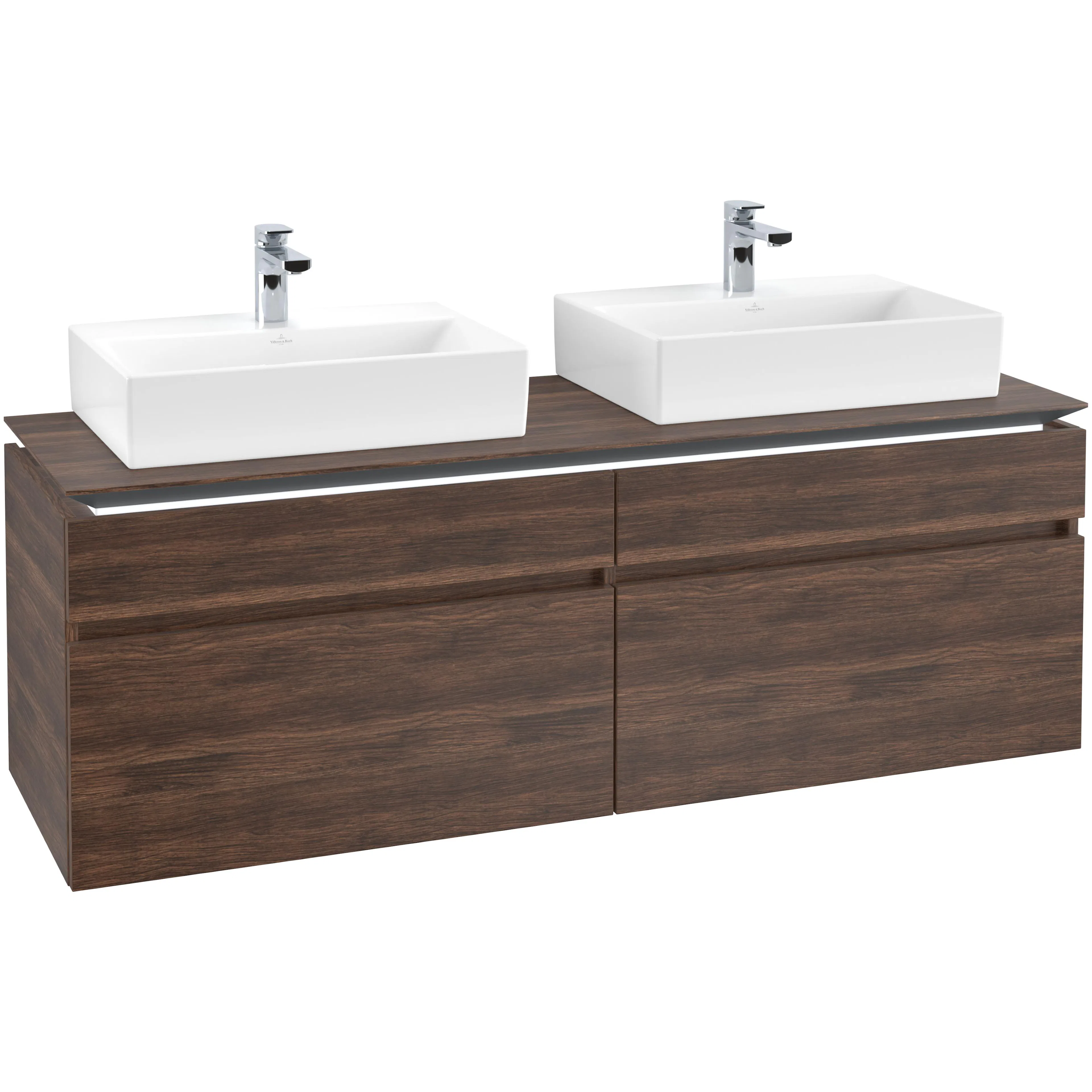Tvättställsskåp Villeroy & Boch Legato 1600 med 4 Lådor för Två Tvättställ från Memento