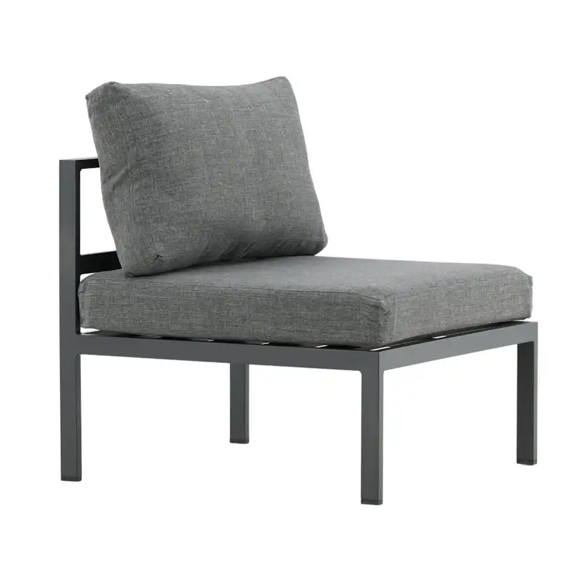 Copacabana Middle Part - Black Alu / Grey Cushion Black Alu / Grey Cushion