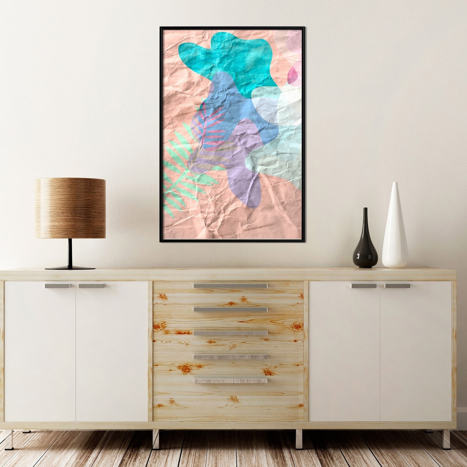 Poster Artgeist Affisch Pastel Shapes