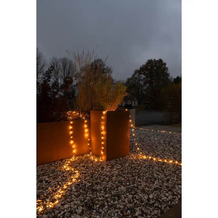 Ljusslinga Gnosjö Konstamide ShineLine 40 meter med 400st LED-lampor Amber Utomhus