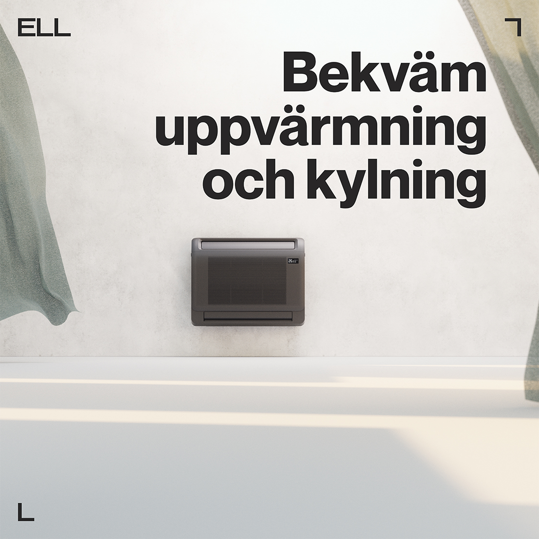 Luftvärmepump ELL Solid Dark