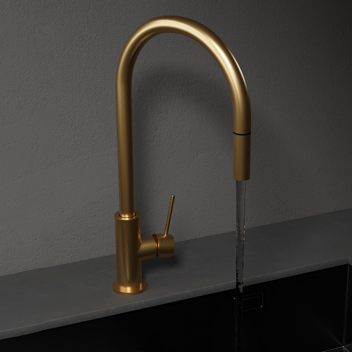 Köksblandare Scandtap Steel Accent med Utdragbar Pip