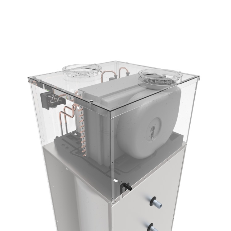 Värmepumpsberedare Indol EcoHeat 160FW4R2 Wifi-Ansluten 160L