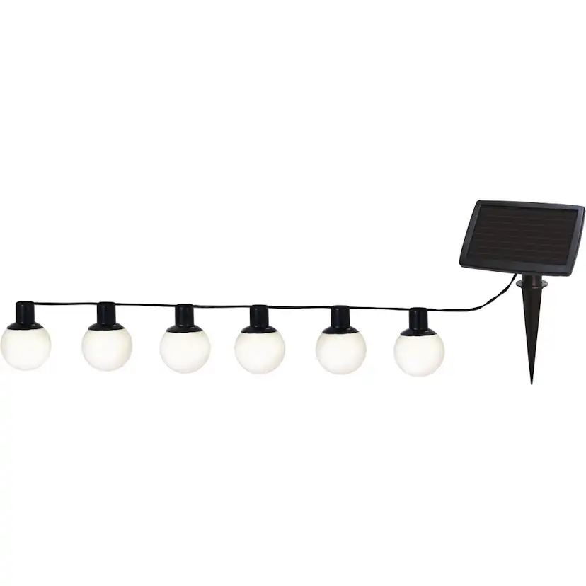 Solcellsslinga Star Trading Globus LED Ljusslinga med Sensor