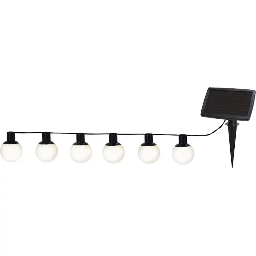 Solcellsslinga Star Trading Globus LED Ljusslinga med Sensor