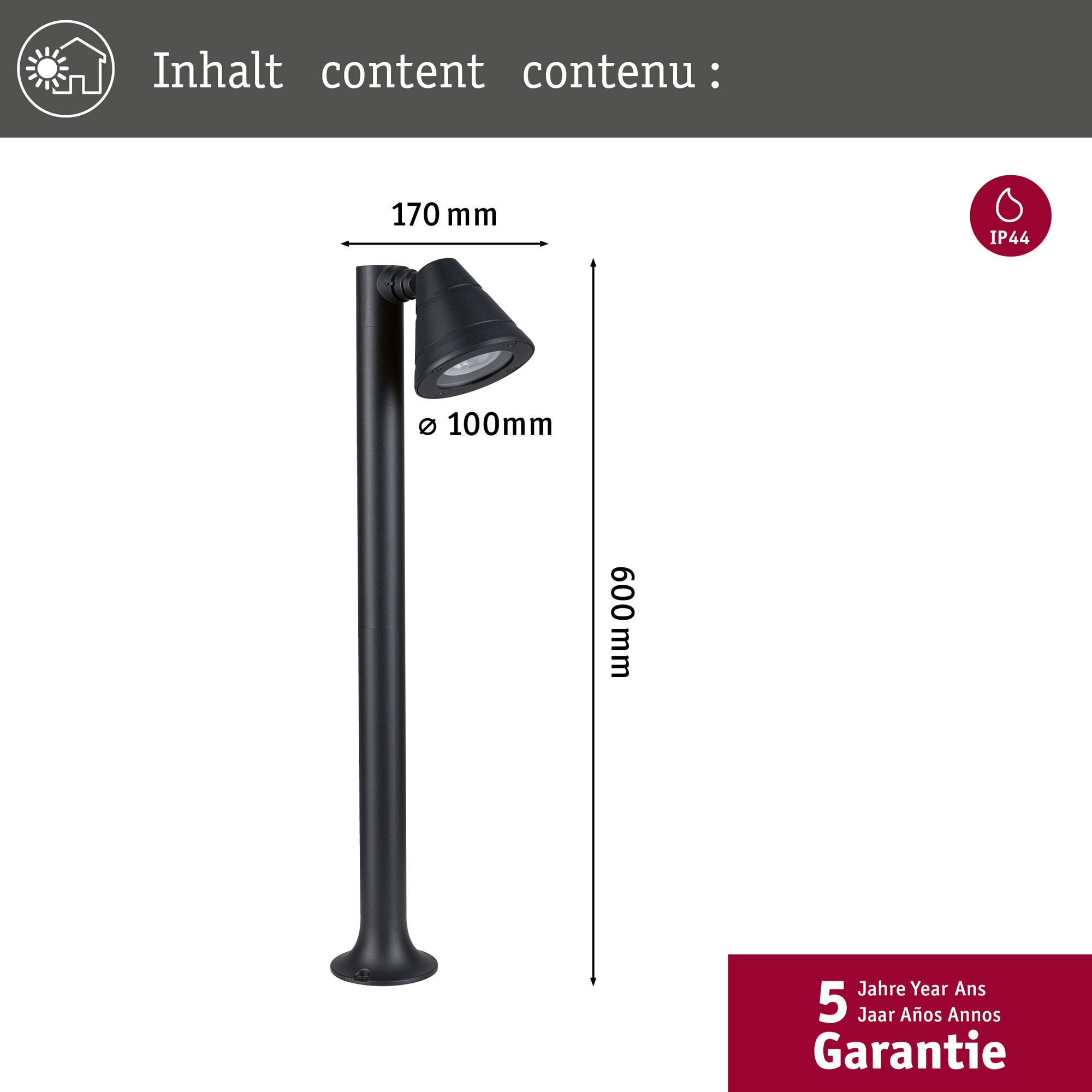 Pollare Paulmann Trian Seawater Resistant IP44 230V GU10