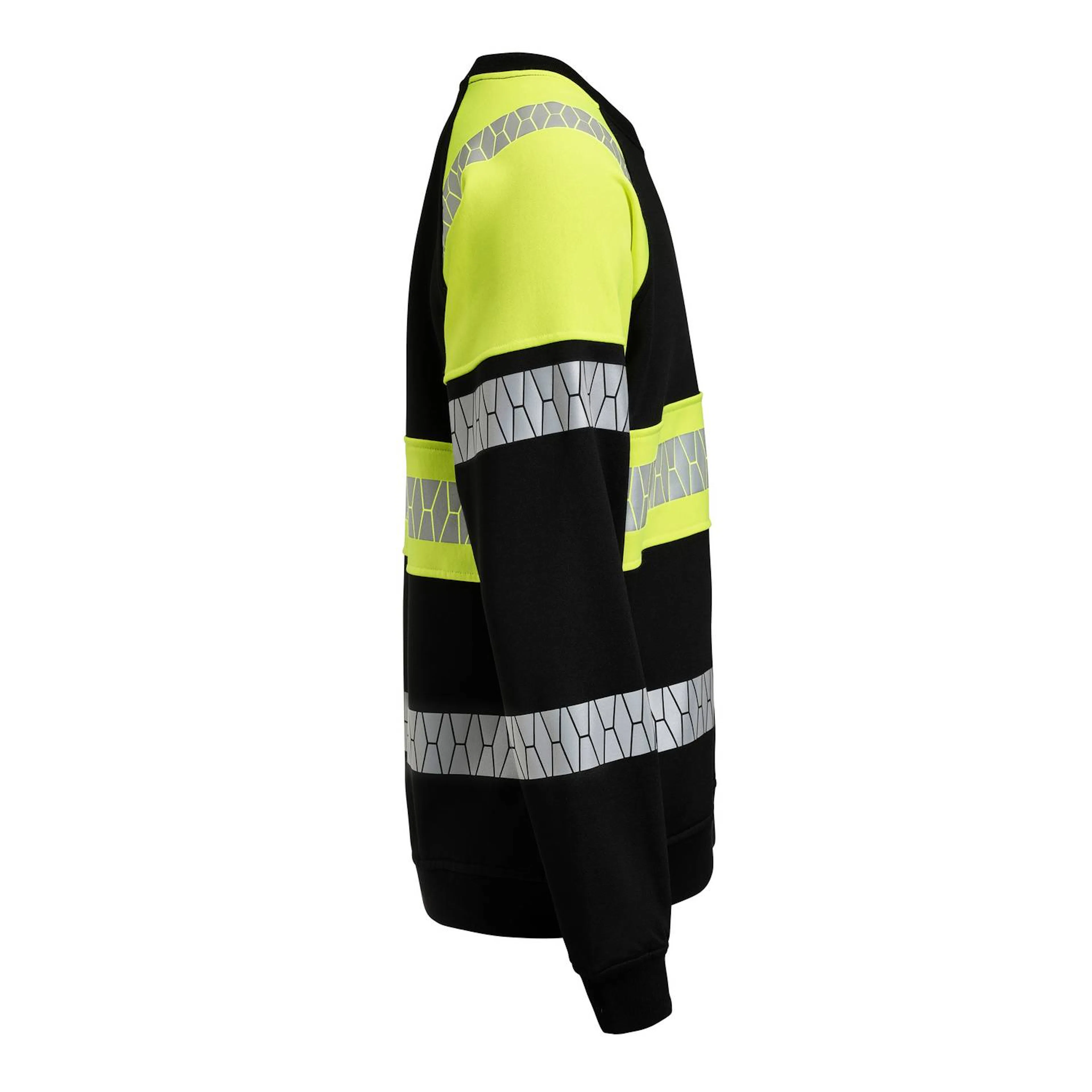 Sweatshirt Jobman Varsel Svart/Gul V