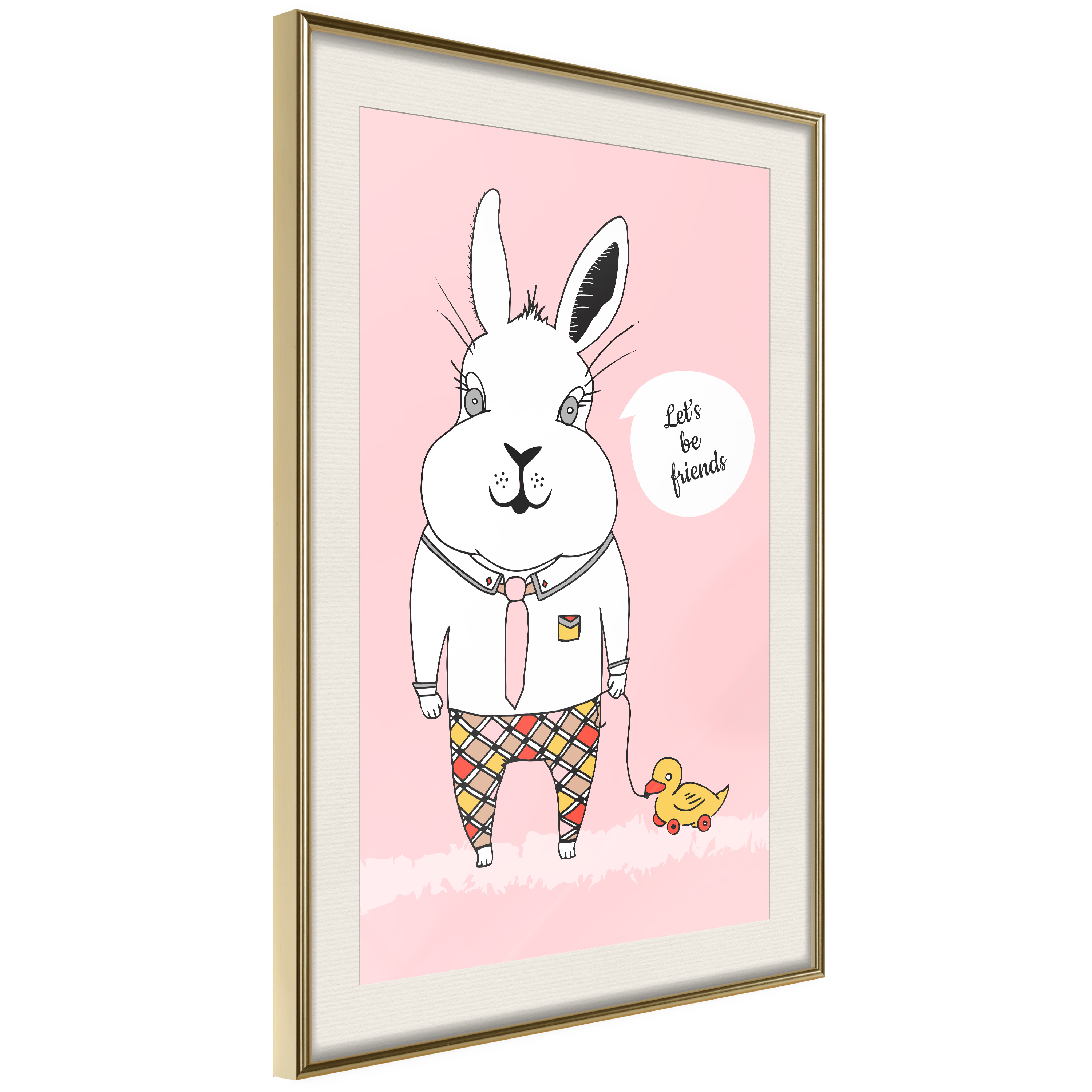 Poster Artgeist Affisch Rabbit's Friend