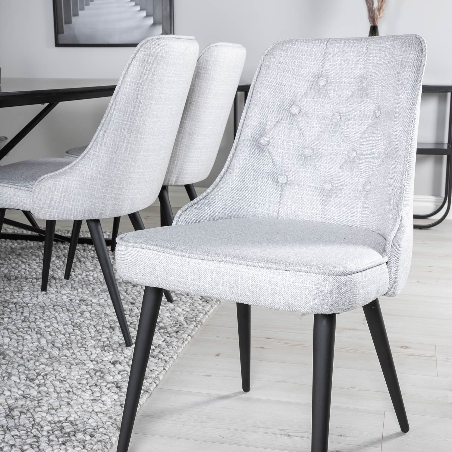 Matgrupp Venture Home Palaba med 6 Vera Stolar Polyestertyg