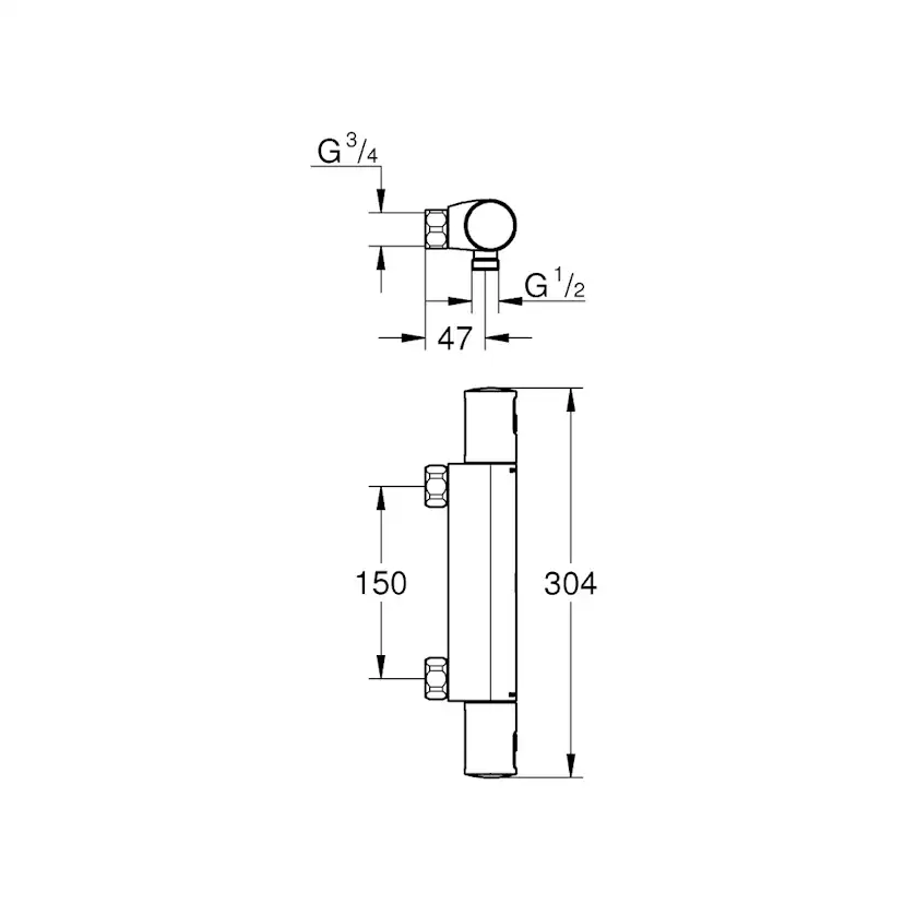 Duschsblandare Grohe Precision Start 34595 150 cc