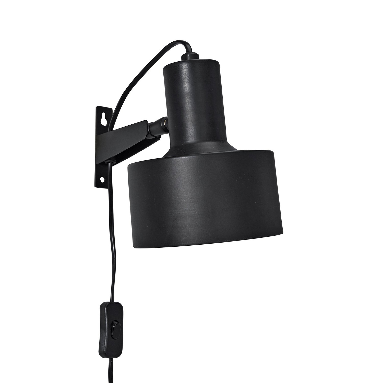 Solo vägglampa Matt svart 23cm Svart