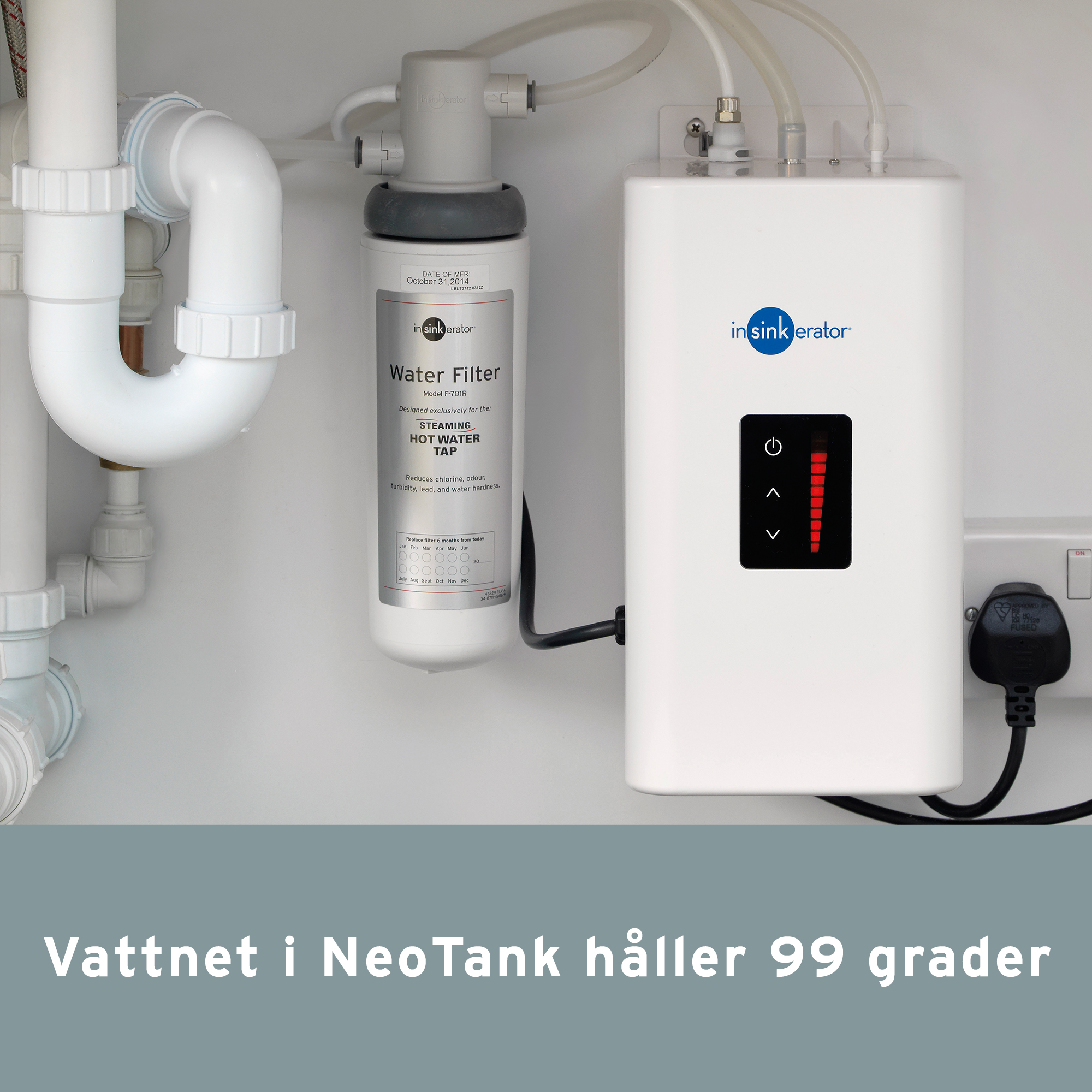 Hetvattensblandare Insinkerator 3N1-J