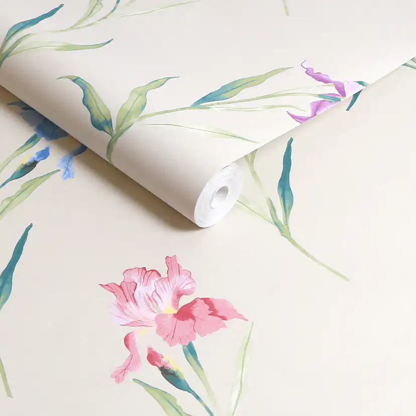 Tapet Laura Ashley Hawling Irises Naturell