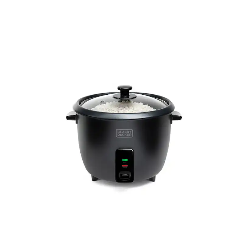Riskokare Black+Decker 1,8 L Svart Inkl Tillbehör för Ångkokning