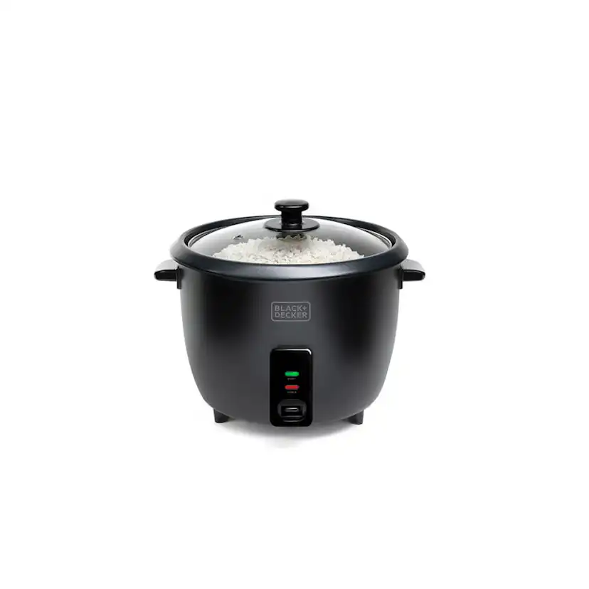 Riskokare Black+Decker 1,8 L Svart Inkl Tillbehör för Ångkokning