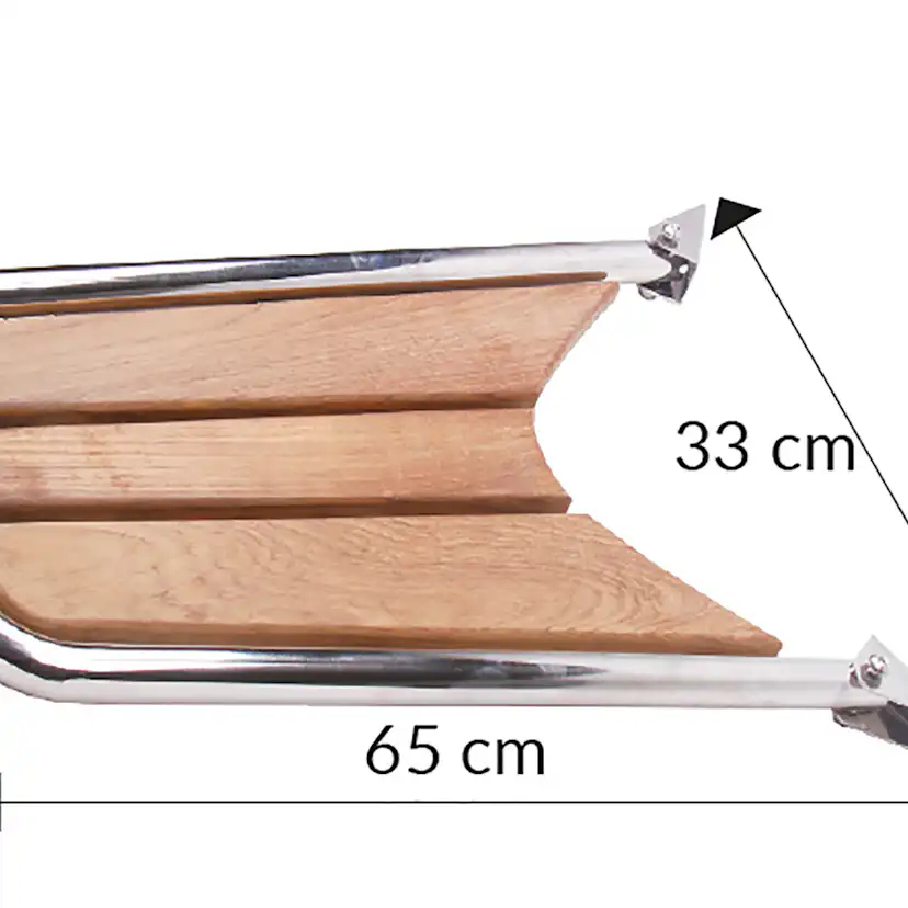 Peke 1852 Teak 65x33 cm