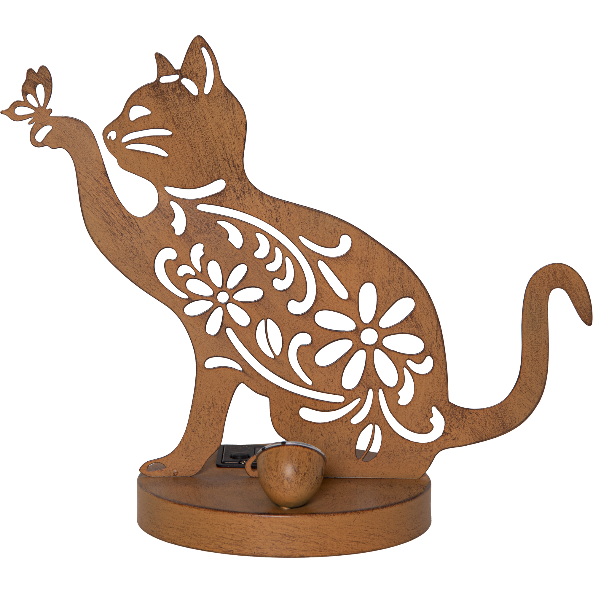 Solcellsdekoration Star Trading Oxicat Rost 25 cm
