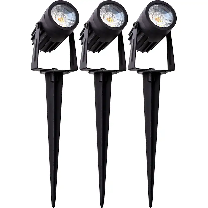 Spotlight Gelia Trädgårdsbelysning 3-Pack Set Inkl Trafo. 5M Kabel Djurö