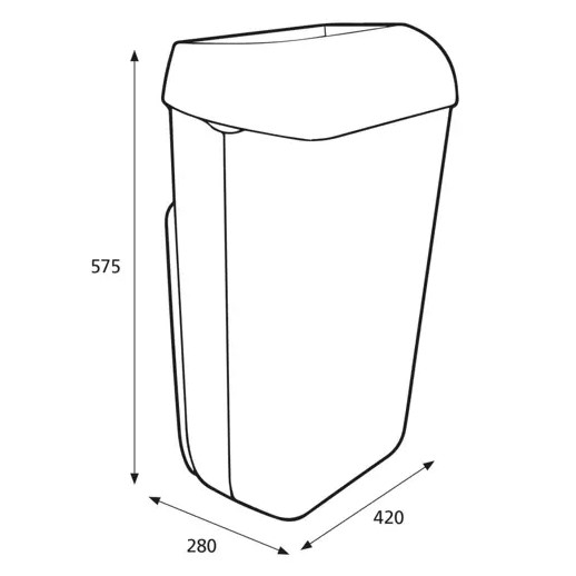 Papperskorg Katrin 50 L Plast 2-Pack